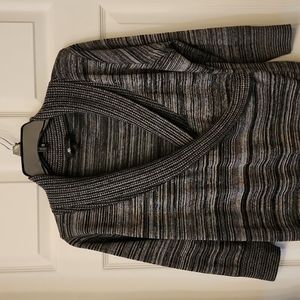 AB Studio black grey sweater 3/4 sleeve size XL